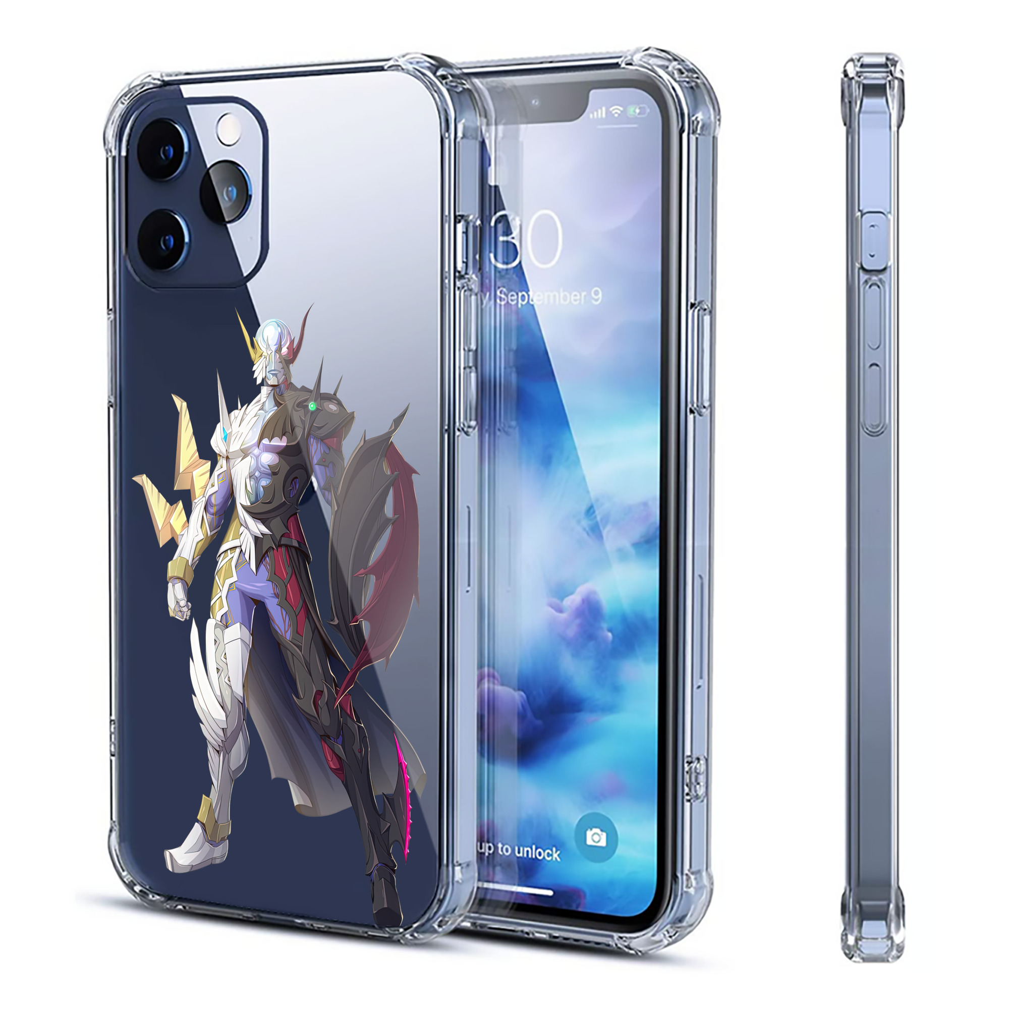 （画像用） ウルトラマン Ultraman 【iPhone 12シリーズ対応】透明スマホケース（クリアソフトケース）